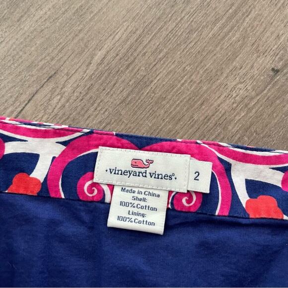 Vineyard Vines Seashell Pink & Navy Skirt - Picture 3 of 3